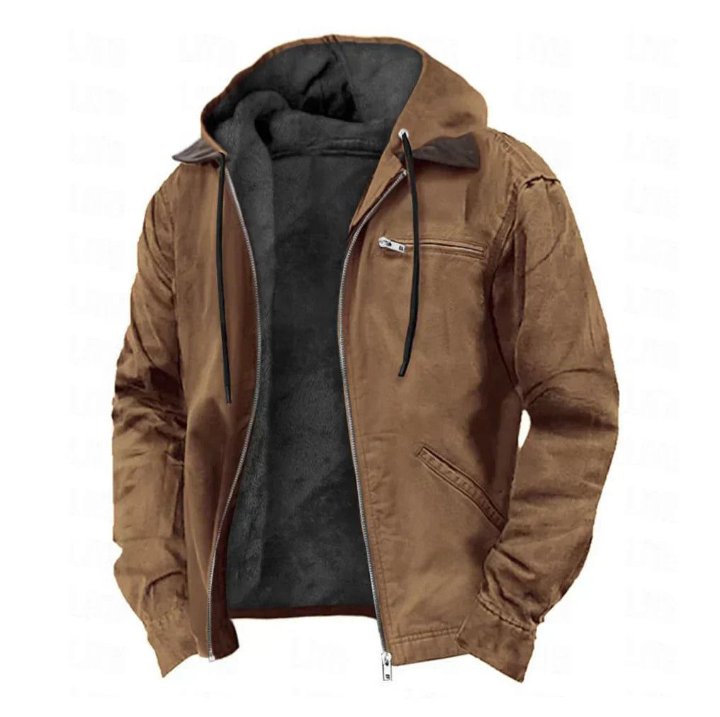 Abraham™ | Stylish Fleece-Lined Hooded Jacket