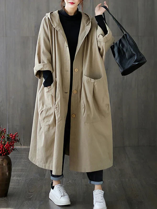 Anselmia | Women's Hooded Trench Coat