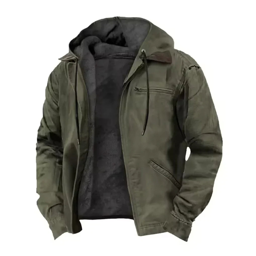 Abraham™ | Stylish Fleece-Lined Hooded Jacket