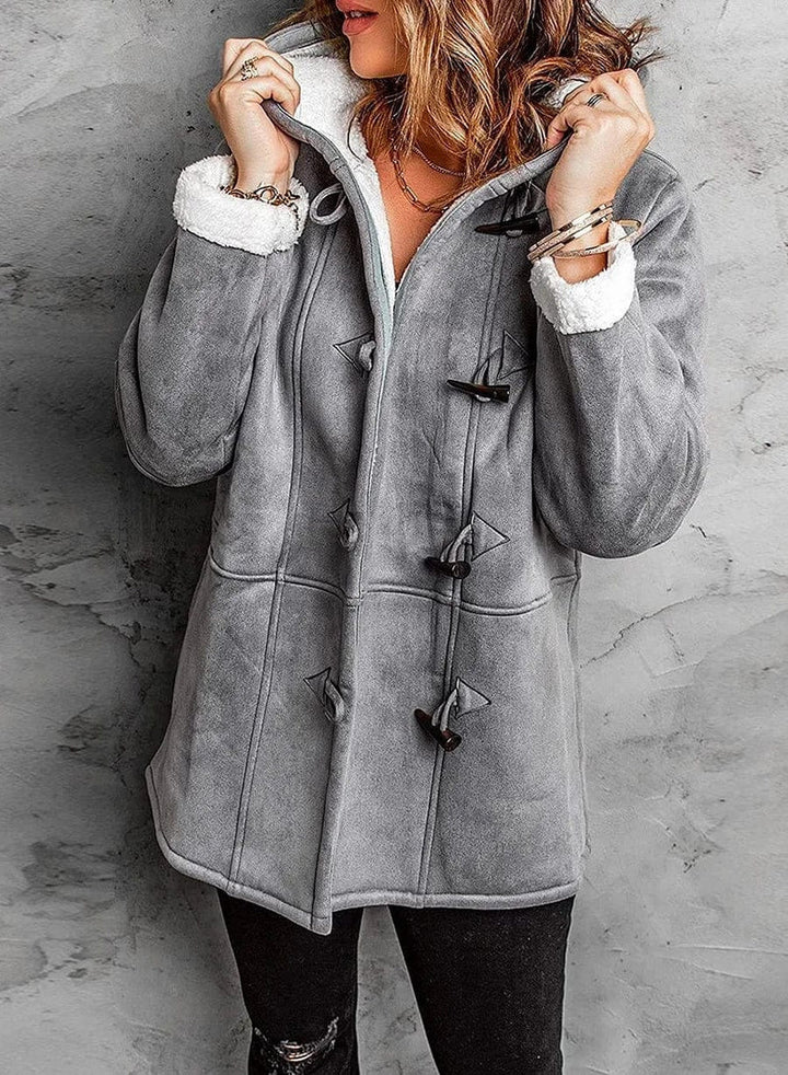 Amelia ™ | Fleece-Lined Hooded Coat