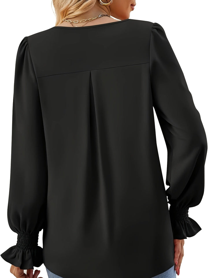 Daisy ™ | Chic V-Neck Puff Sleeve Blouse