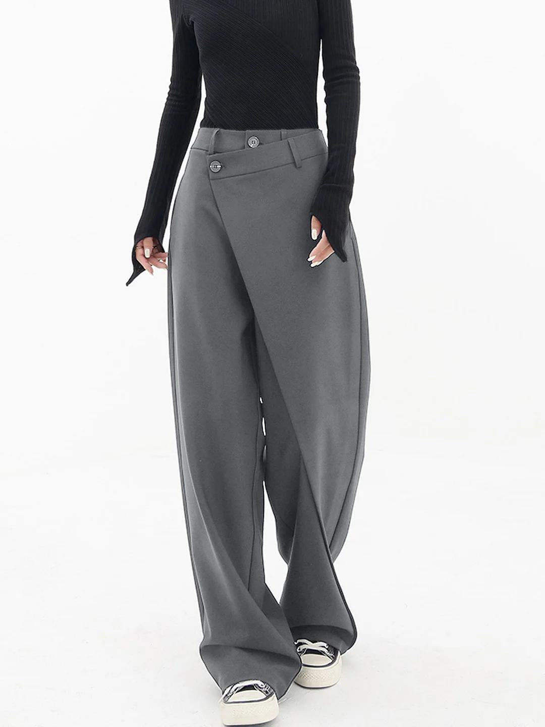 Grace ™ | Stylish High-Waisted Wide-Leg Trousers