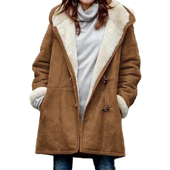 Amelia ™ | Fleece-Lined Hooded Coat