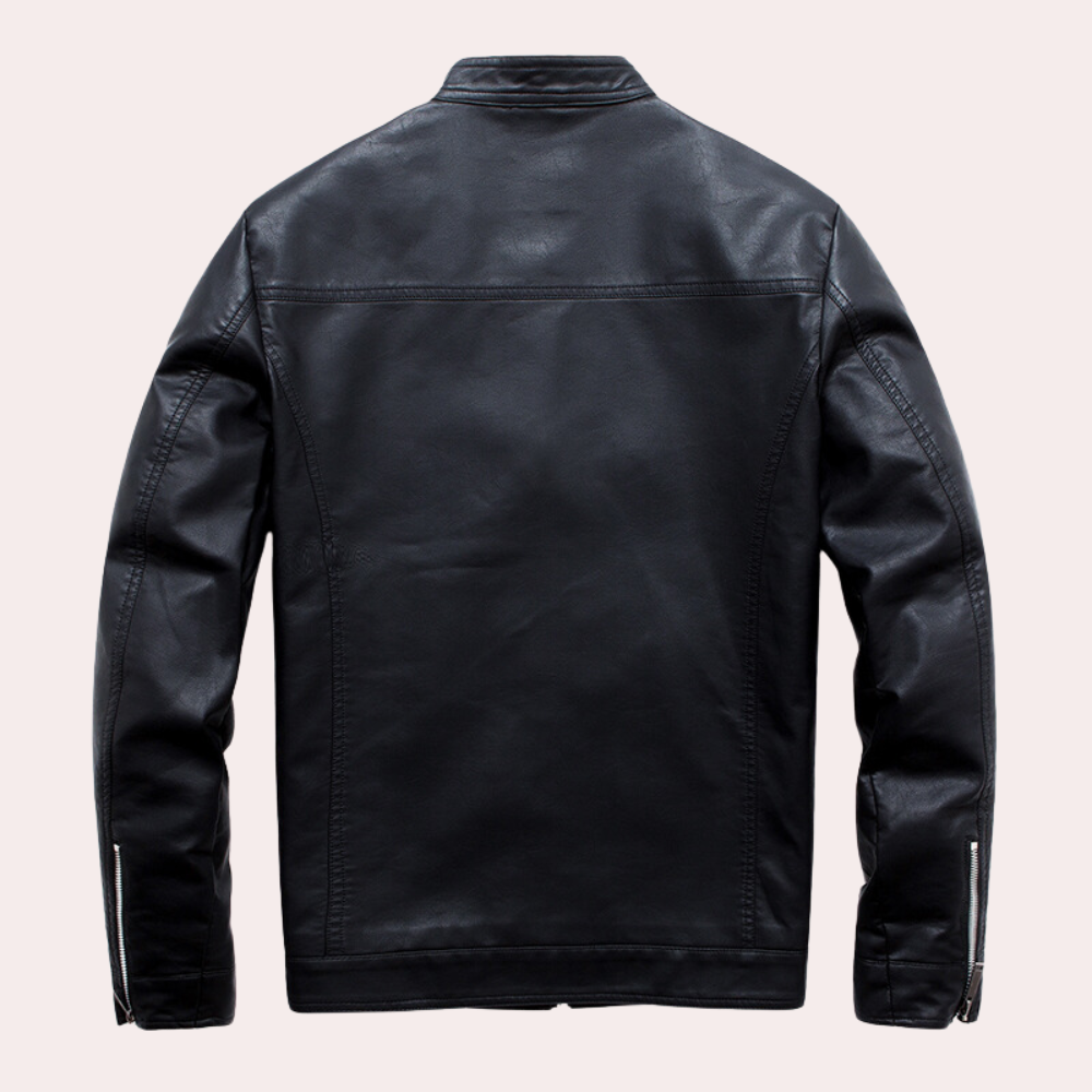 Magnus ™ | Sleek Leather Biker Jacket