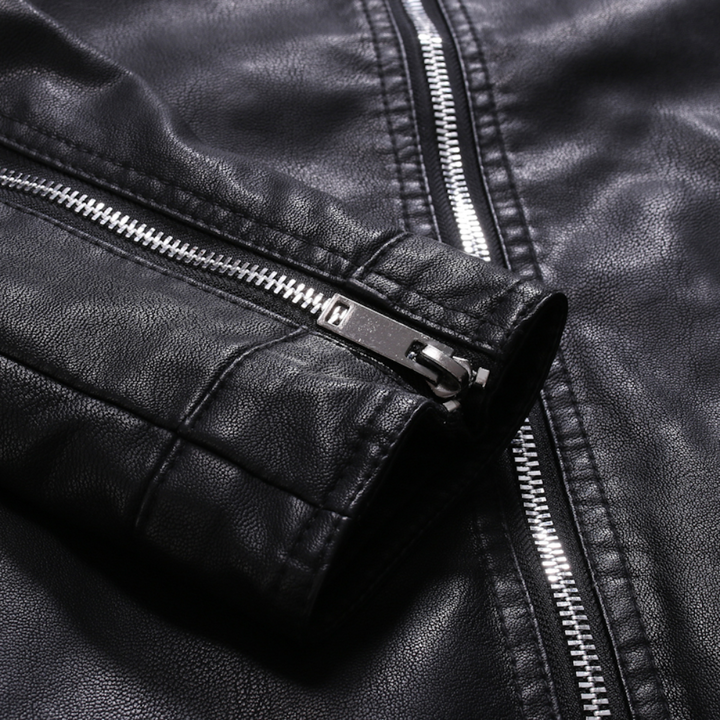 Magnus ™ | Sleek Leather Biker Jacket