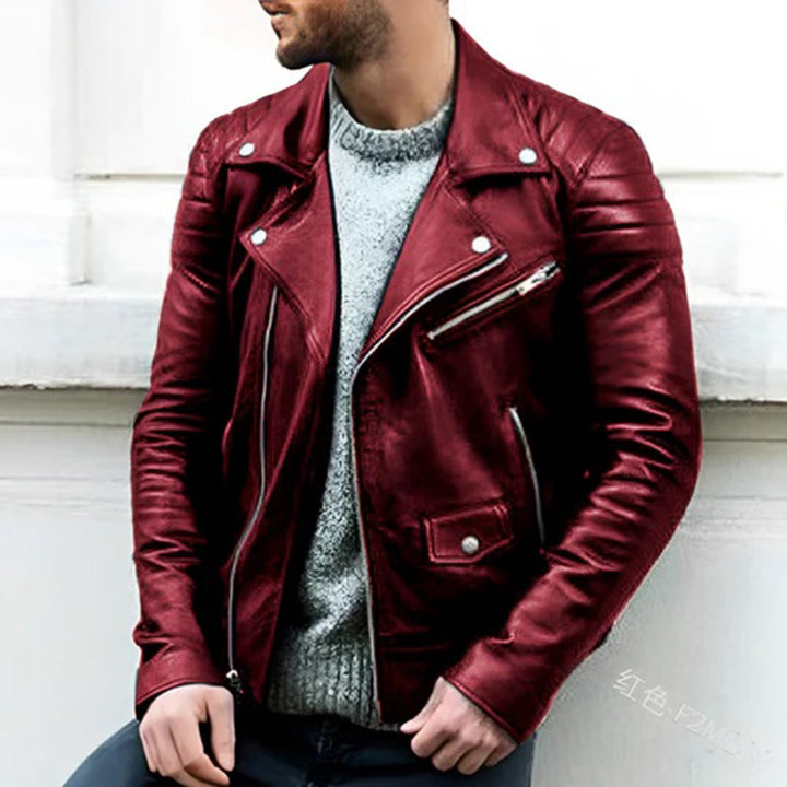 Niels ™ | Classic Leather Biker Jacket for Men