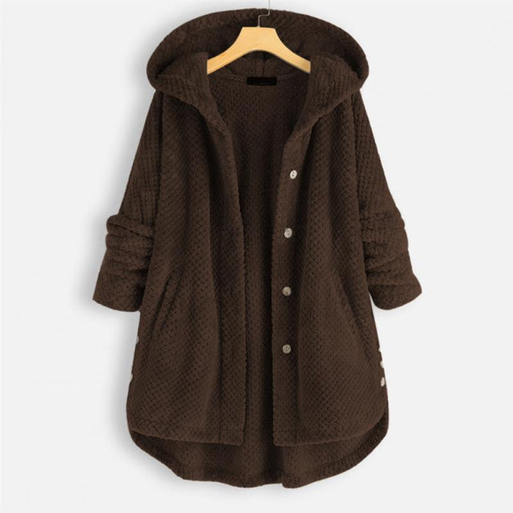 Daisy™ | Stylish Cozy Hooded Button-Up Coat