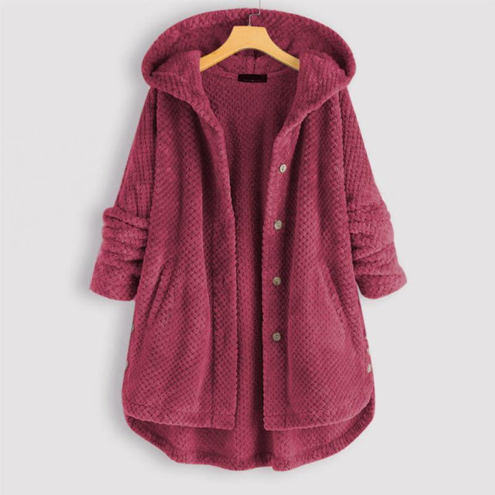 Daisy™ | Stylish Cozy Hooded Button-Up Coat