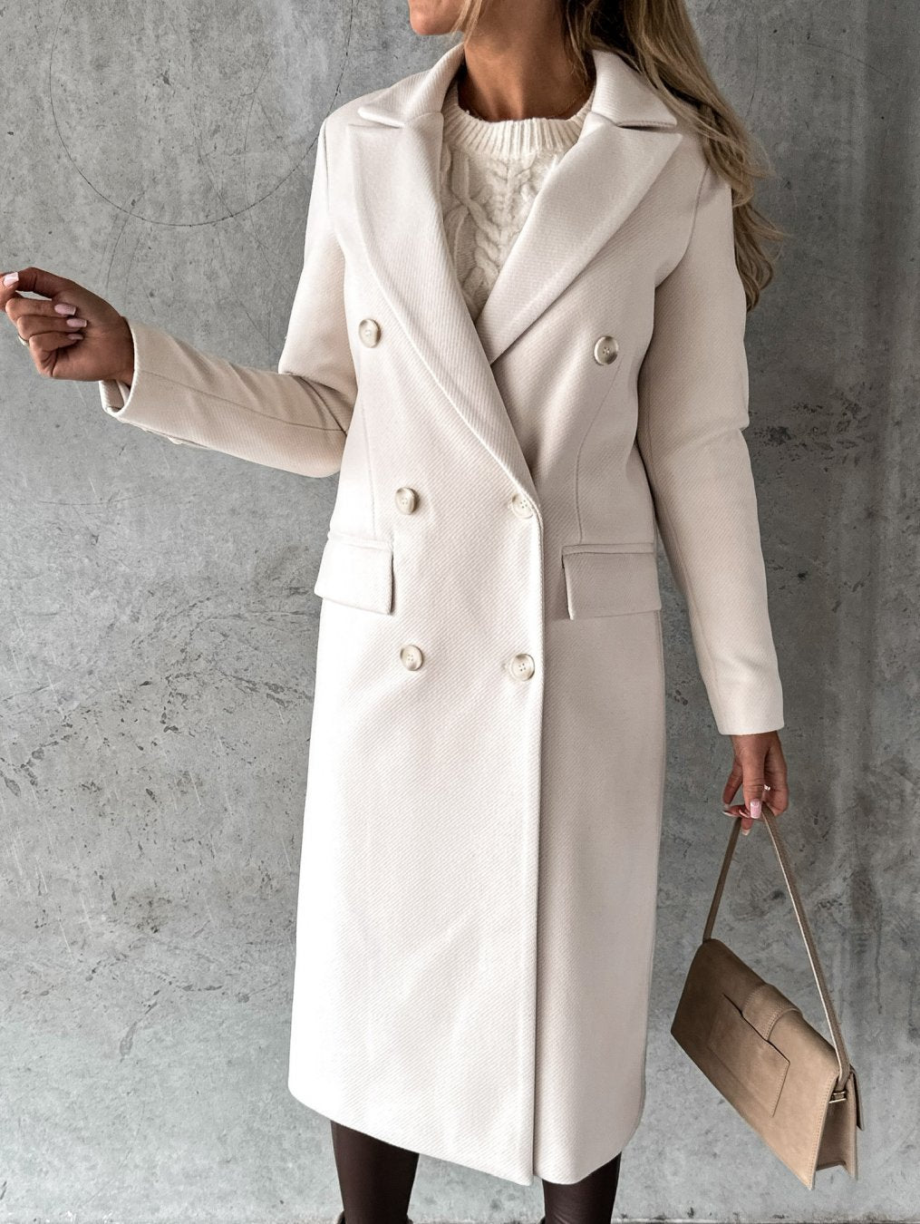 KATE | Woolen Coat Long Fit Women