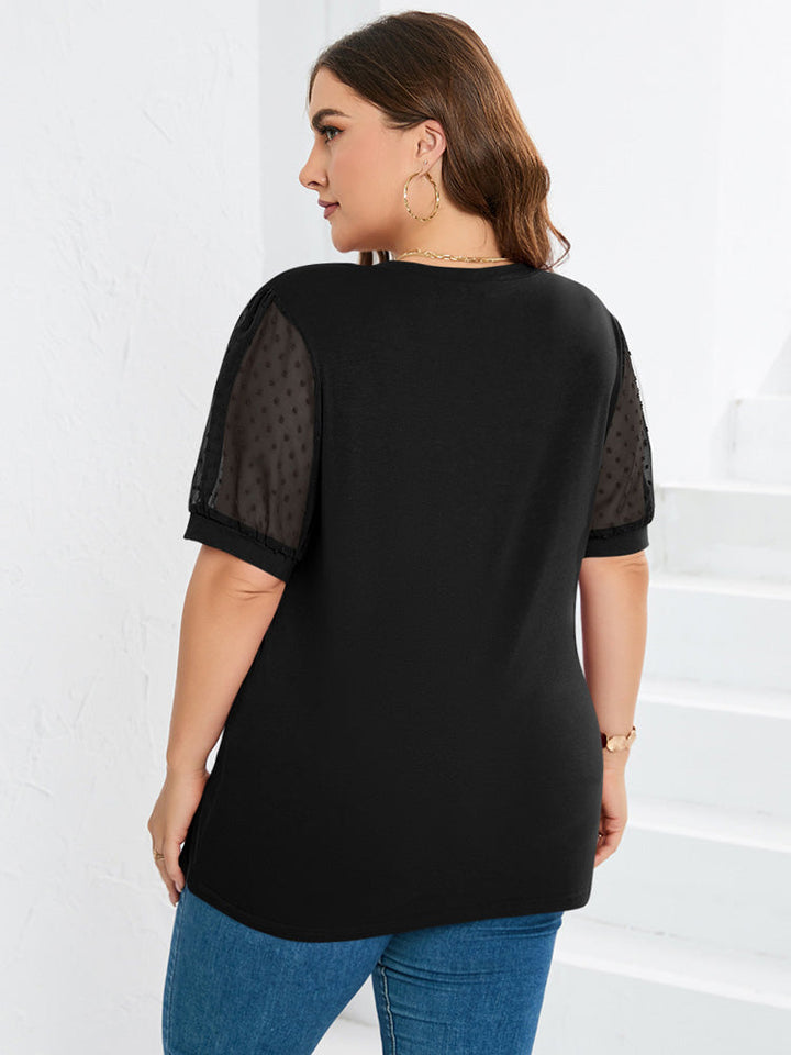 Janne™ |  V-Neck Sleeve Belly Cover Top