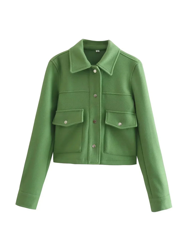 FIONA | Short Jacket with Front Pockets Style