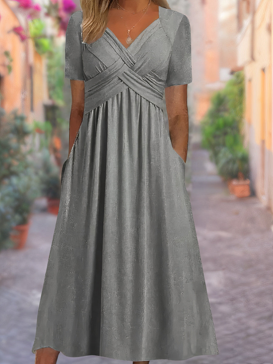 Aria ™ | Stylish V-Neck Maxi Dress