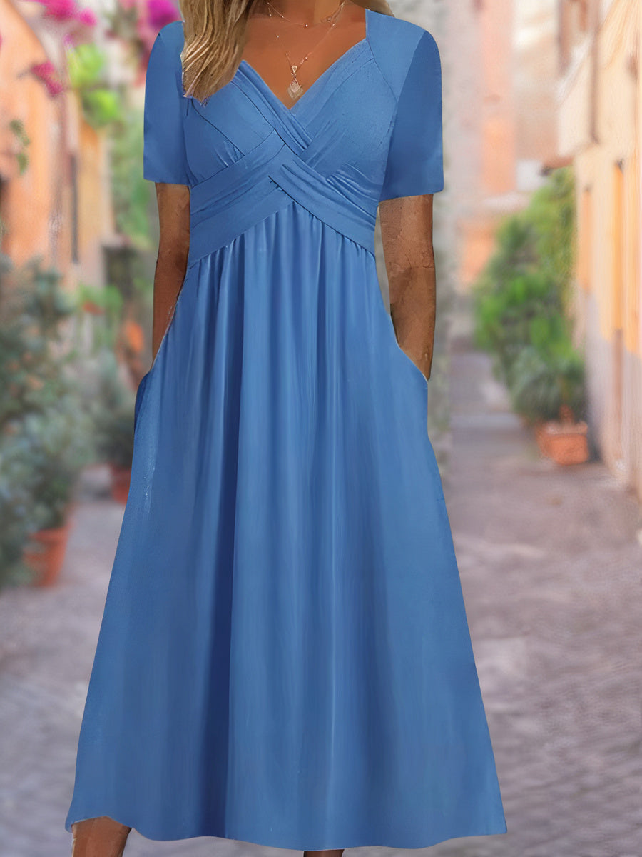 Aria ™ | Stylish V-Neck Maxi Dress