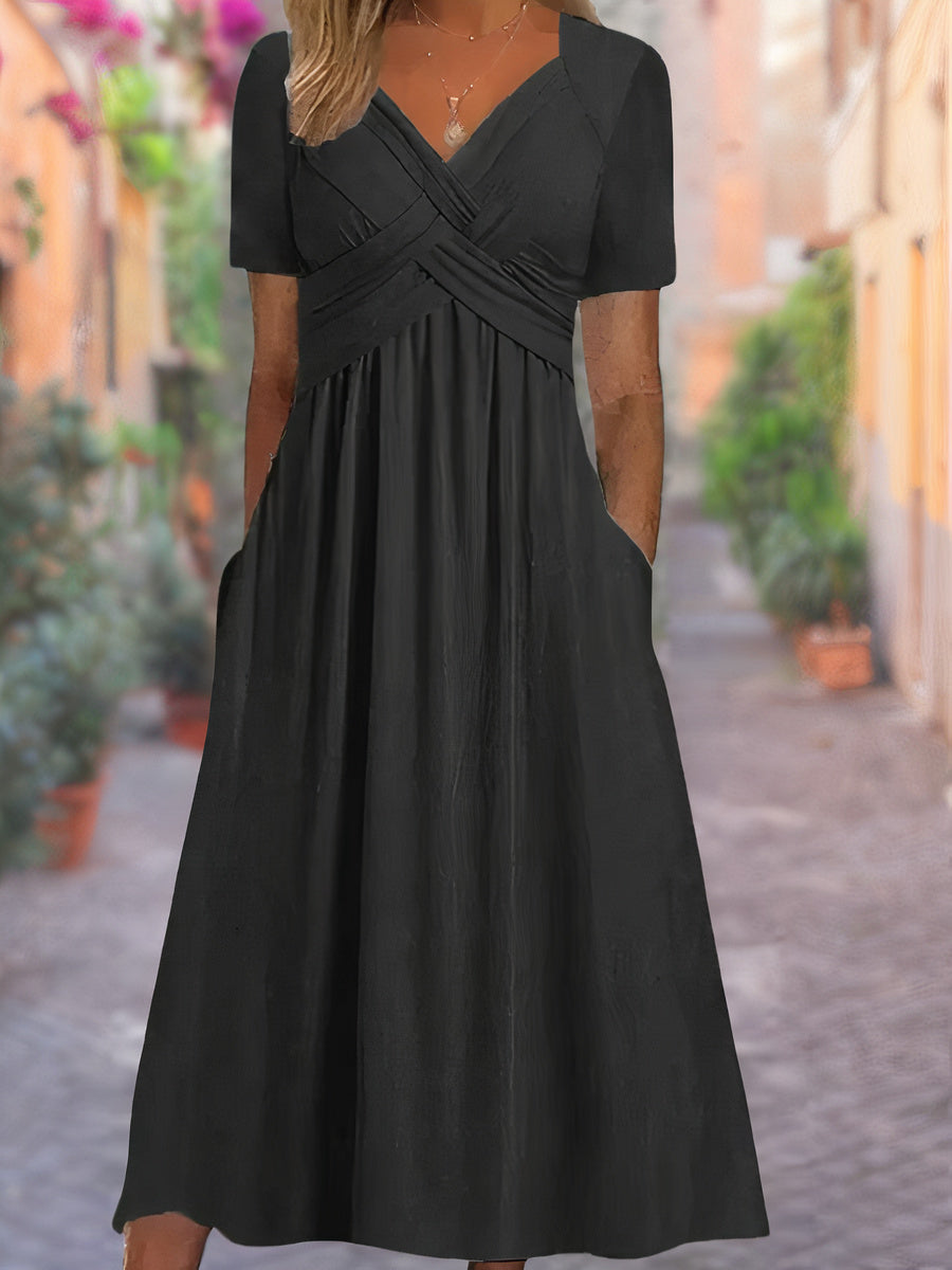 Aria ™ | Stylish V-Neck Maxi Dress