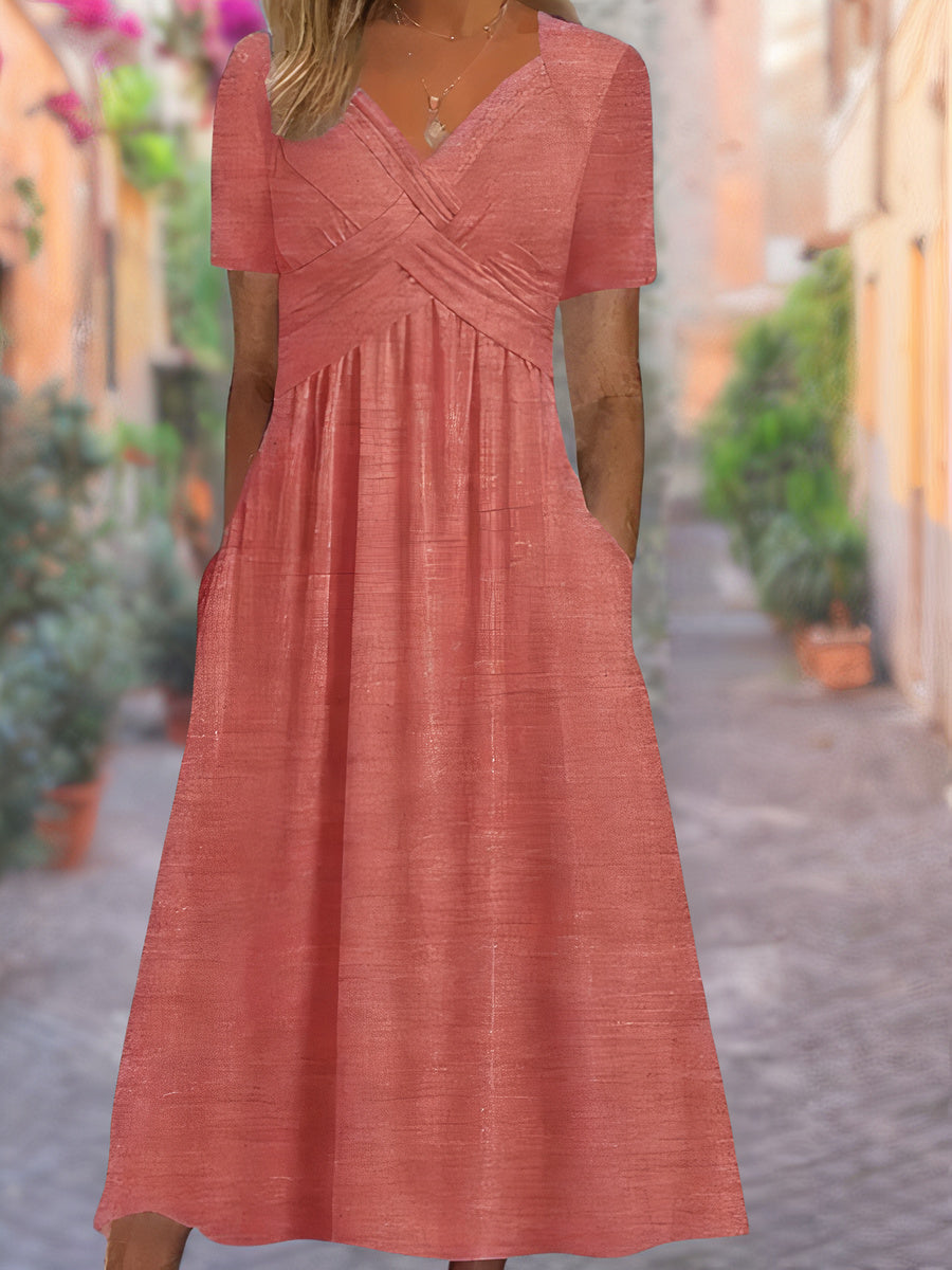 Aria ™ | Stylish V-Neck Maxi Dress