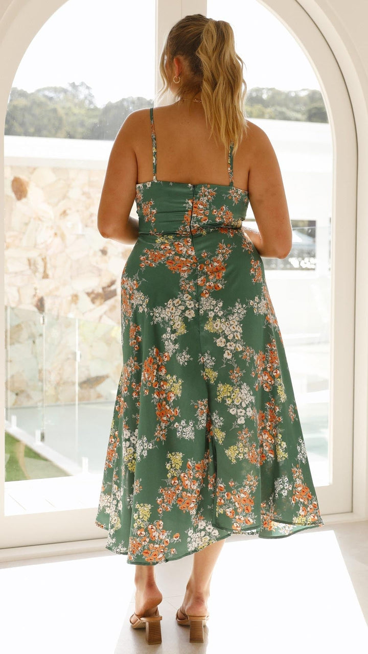 Eleanor ™ | Floral Tie-Front Maxi Dress