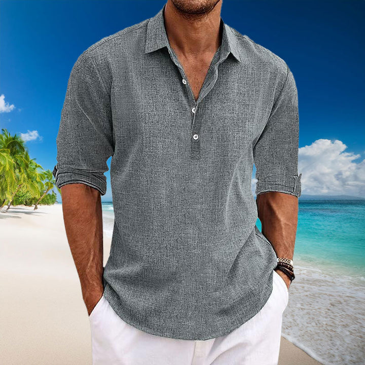 Tyler™ |  Casual Linen Long Sleeve Shirt