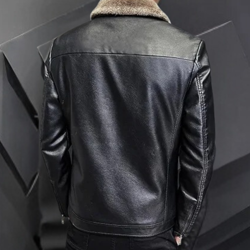 Leif ™ | Fur Lined Leather Jacket