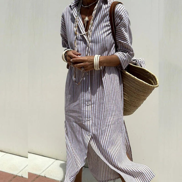 Amalia™ | Striped Shirt Dress