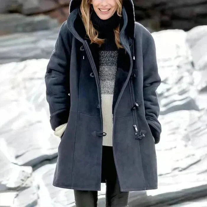 Amelia ™ | Fleece-Lined Hooded Coat