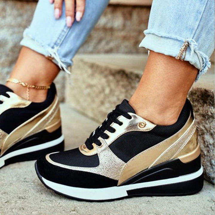 Ella™ | Glow Wedge Sneakers