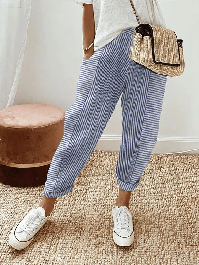 Lore™ | Stylish Loose-Fit Striped Pants