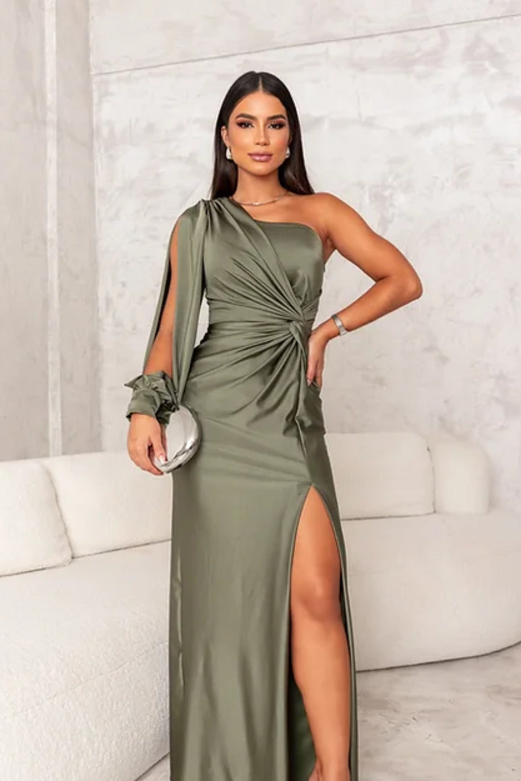 Zoe ™ | Teal Satin Dress