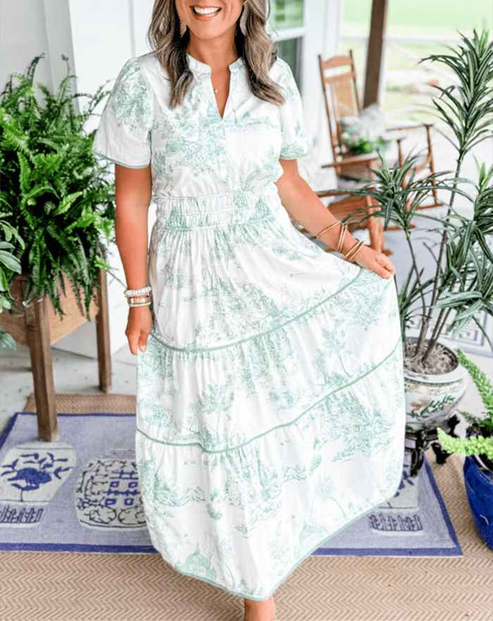 Eleniri ™ | Stylish Tiered Maxi Dress