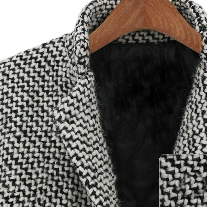 Amelia™ | Elegant Houndstooth Winter Coat