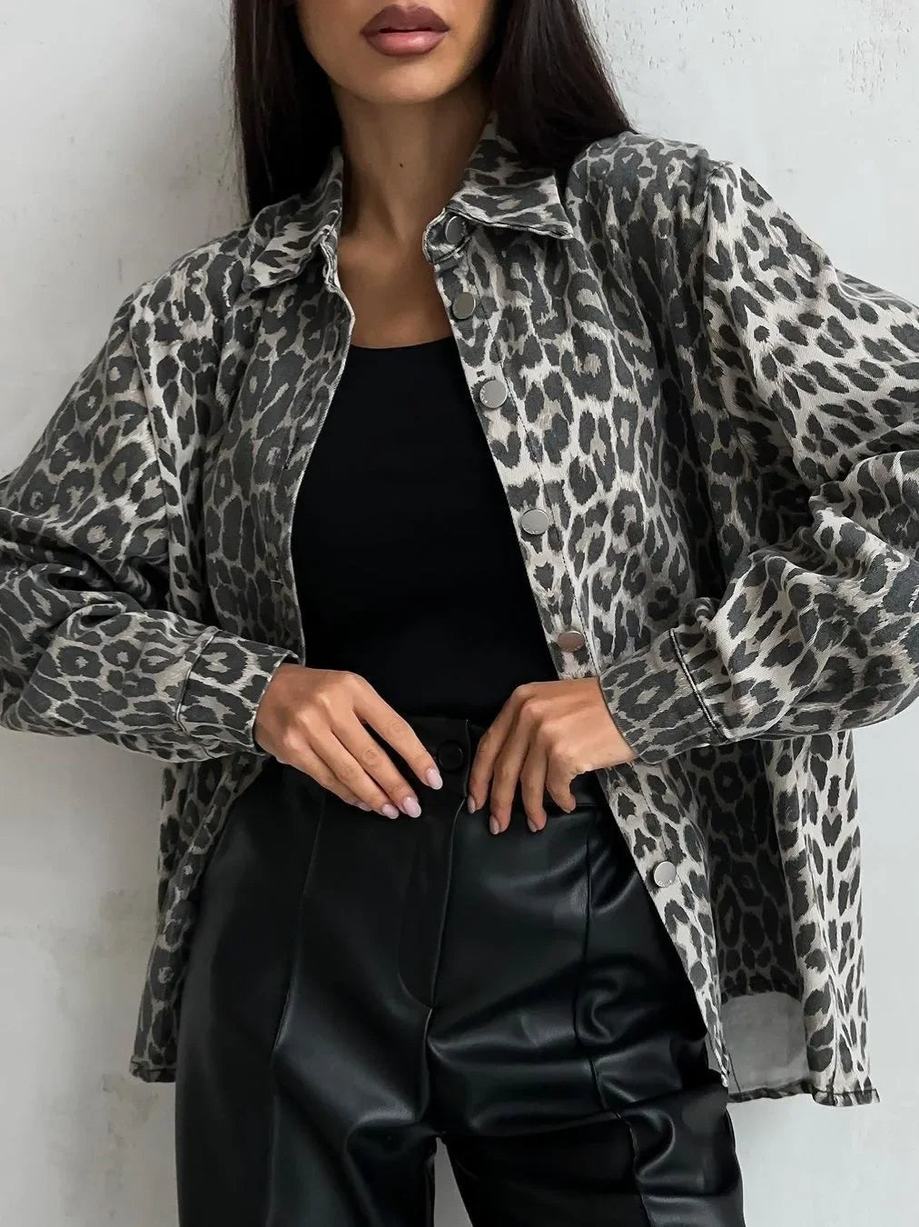 NAOMI | Elegant Leopard Print Jacket