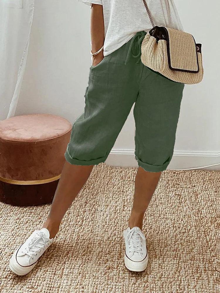 Ella - Linen and Cotton Shorts