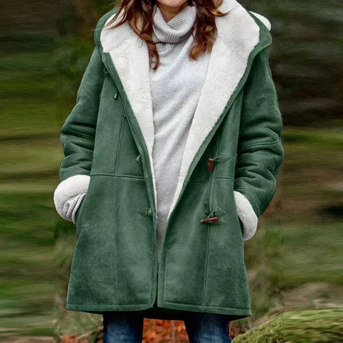 Amelia ™ | Fleece-Lined Hooded Coat