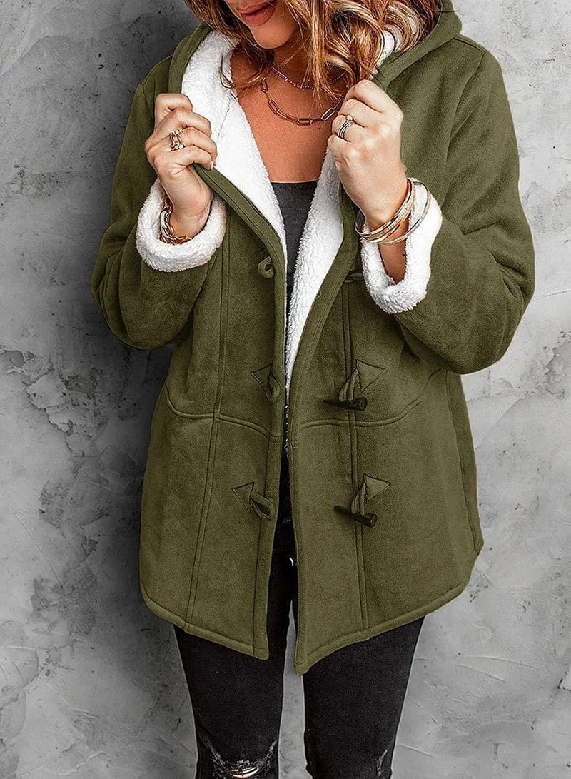 Amelia ™ | Fleece-Lined Hooded Coat