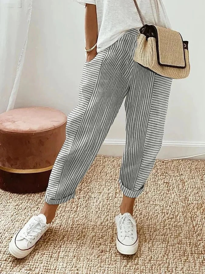 Lore™ | Stylish Loose-Fit Striped Pants