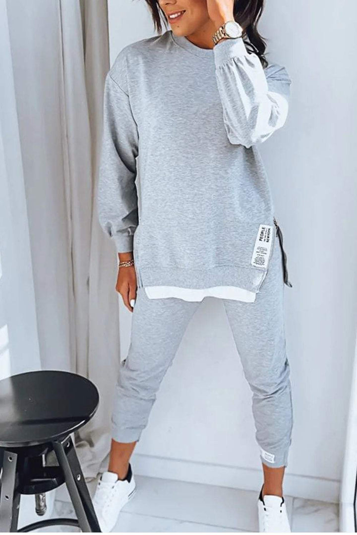 Ivy™ | Stylish Relaxed-Fit Sweatshirt and Jogger Set