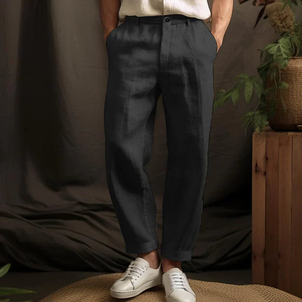 Oliver ™ | Light Linen Relaxed Fit Trousers