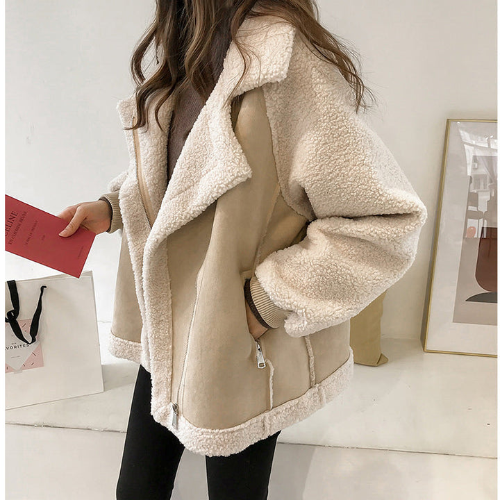 Erin ™ | Stylish Faux Shearling Zip-Up Jacket