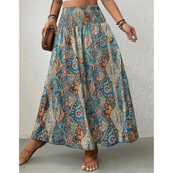 Naya™ | Trendy Boho Multicoloured Maxi Skirt