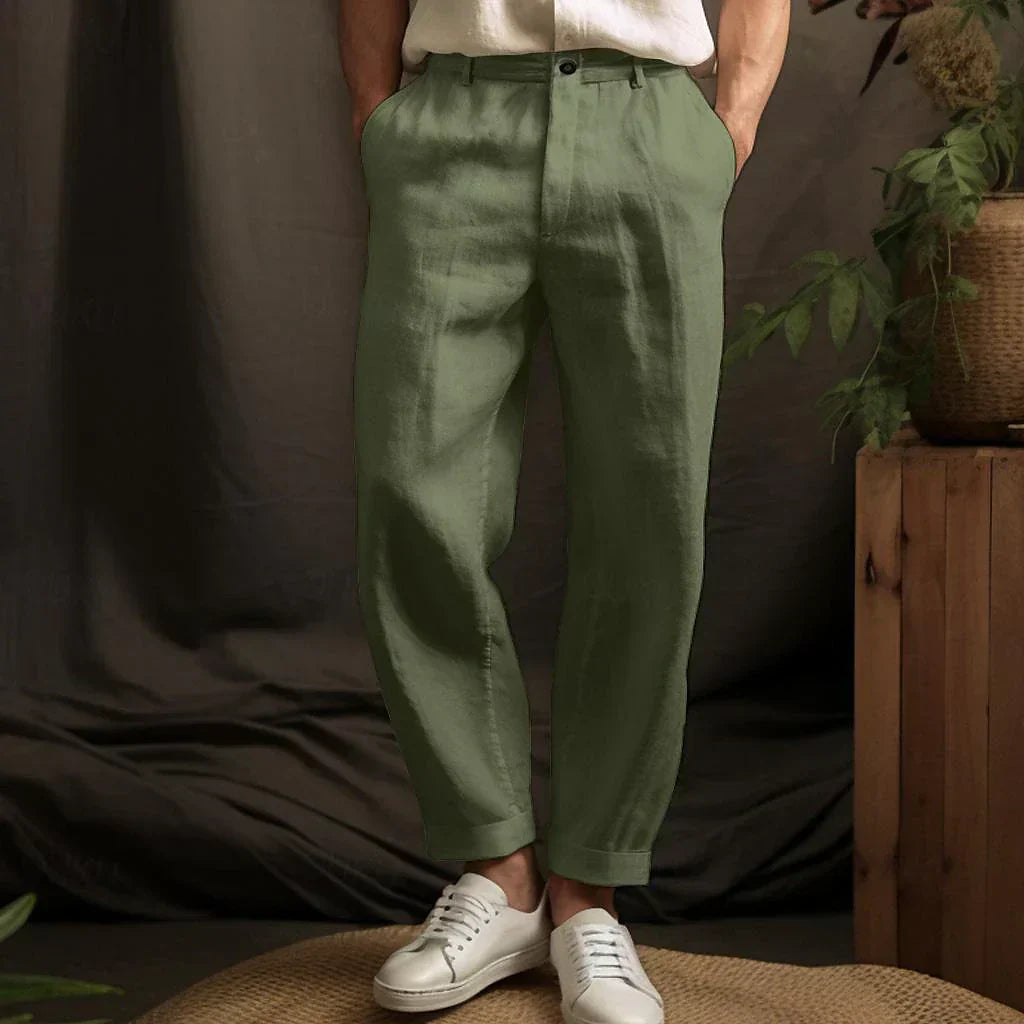 Oliver ™ | Light Linen Relaxed Fit Trousers