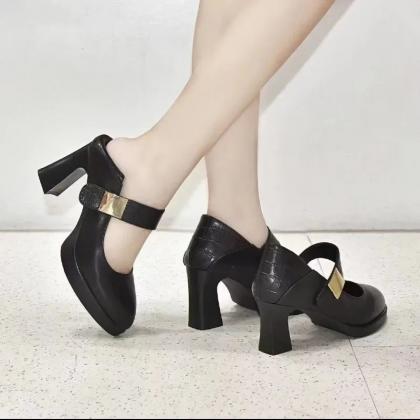 Anne ™ | Stylish Block Heel Mary Jane Pumps