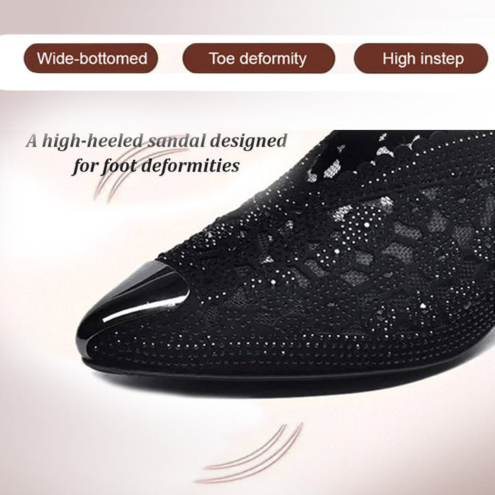 Jane ™ | Elegant Pointed Toe Flat Shoes with Crystal Detailing