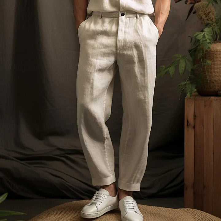 Oliver ™ | Light Linen Relaxed Fit Trousers