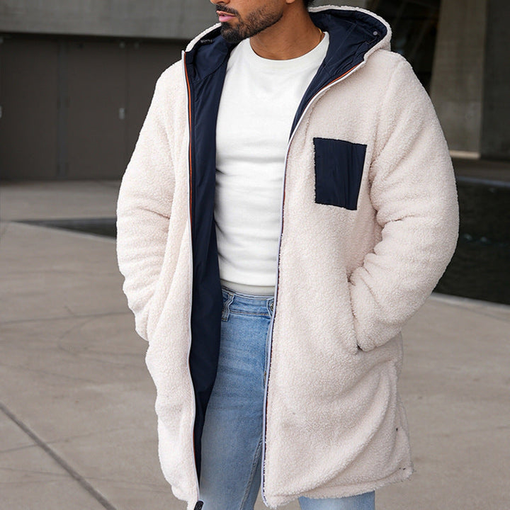 Esben ™ | Cozy Sherpa-Lined Jacket with Contrast Hood